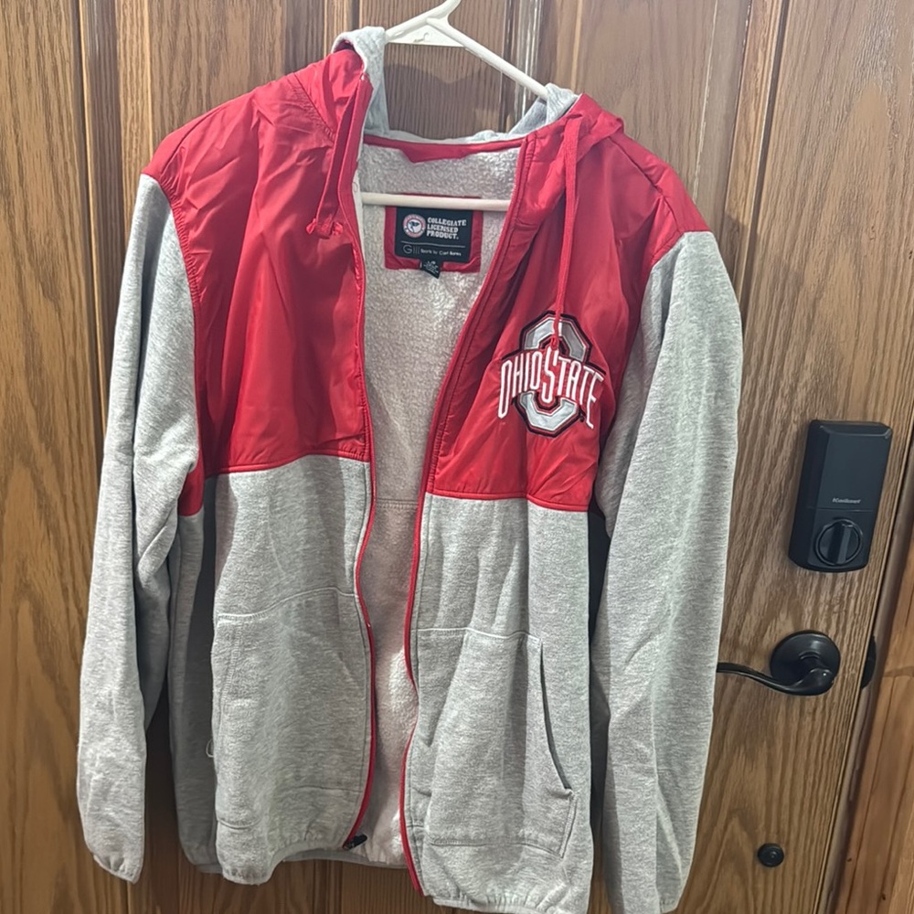 Ohio State Women's Red and Gray Jacket